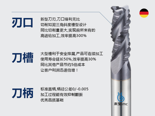 4刃粗皮銑刀